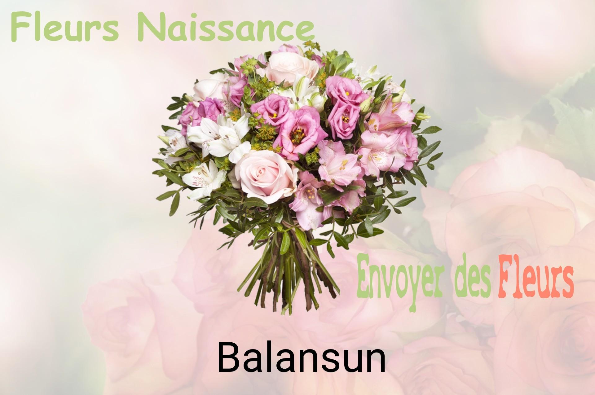 Bouquet de fleurs de naissance livré à Balansun